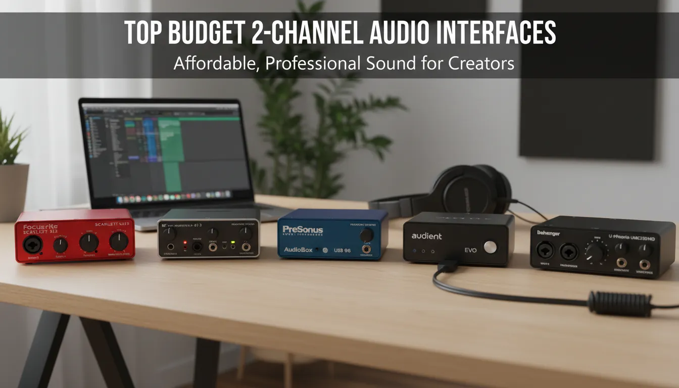 Top 7 Best Budget 2 Channel Audio Interfaces
